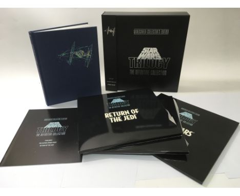 An unused Star Wars trilogy laser disc box set, widescreen collector's edition.