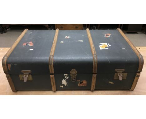 A vintage travelling trunk