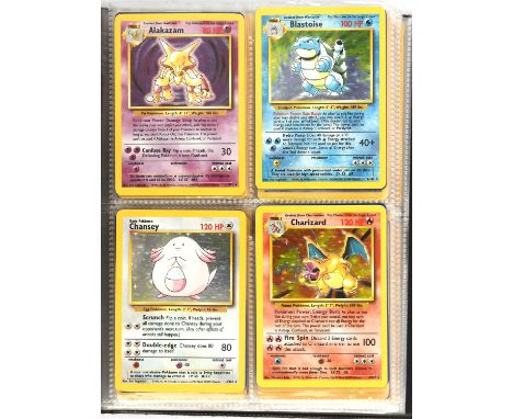 Pokemon TCG. Base Set Complete Set - This lot includes a full set of the English release of the Base Set, the first ever Poke