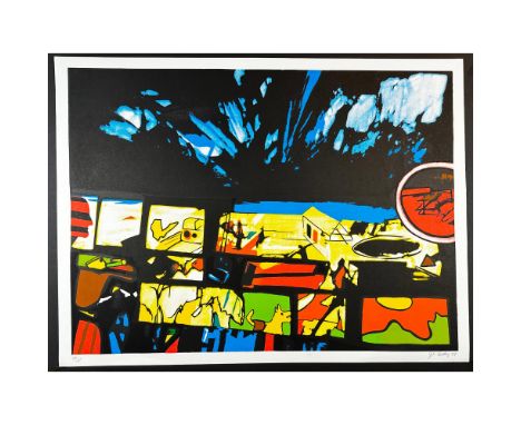 Serigraph titled Fragments of A Dream Signed bottom right numbered 198/200 Sight size 34.5" x 26"