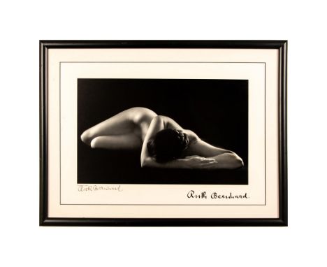 Awesome black &amp; white photographic print applied to board entitled Perspective II by artist Ruth Bernhard who shot the fe