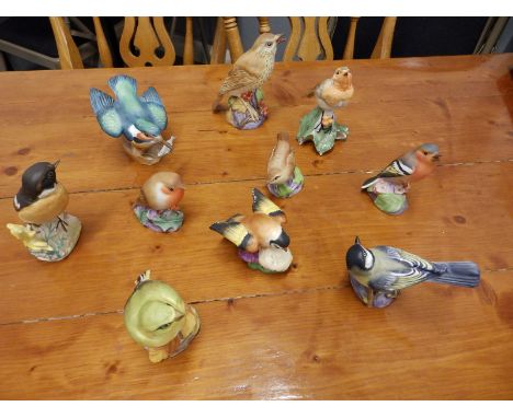 10 Royal Worcester birds - Kingfisher repaired.