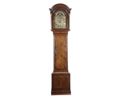 A GEORGE III MAHOGANY LONGCASE CLOCKBY THOMAS NEVITT, BRISTOL, LATE 18TH CENTURYthe brass eight day movement with four knoppe