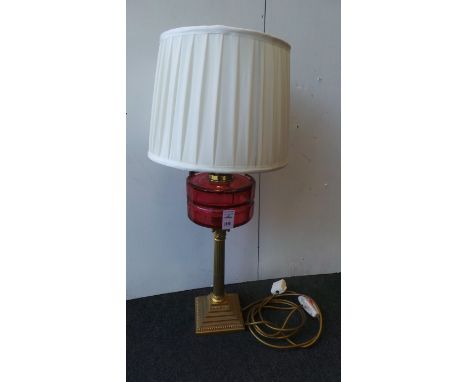Victorian Corinthian lamp (electrified)