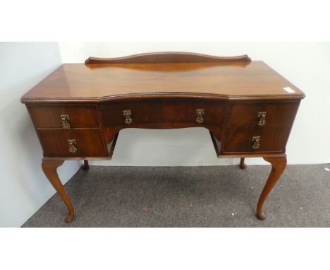 Walnut pedestal desk 