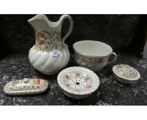 Basin and ewer dressing table set 