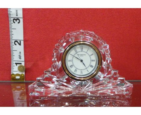 Waterford Crystal small mantel clock