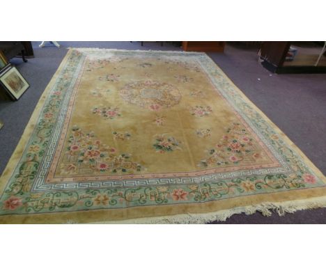 Large wool carpet square (approx. 12ft 6" x 9ft)