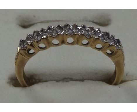 9ct diamond 7 stone ring