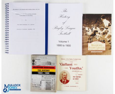 Rugby League Club Histories Books (5): A collection to include Batley Football Club, Gallant Youths, 2008 reprint, Bradford N