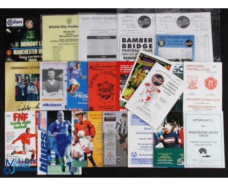 1998/99 Treble season Manchester Utd away programmes including some scarce reserves/youth matches to include Bristol City (yo