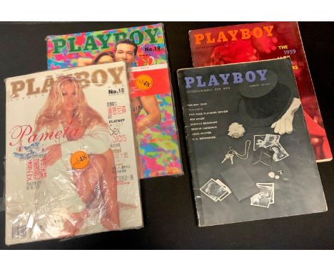 Erotica - vintage Playboy magazine January 1959 vol.6 no. 1 Holiday Issue; another February The 1959 vol. 6 no.2 Jazz All Sta