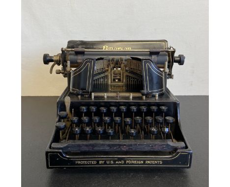 A C.1900 Emerson No.3 typewriter. W.23.5cm (main body)