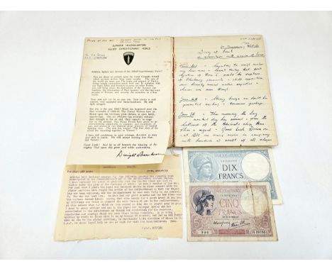 A D-Day diary written by A.E. POTTER of HMS CRAFTSMAN (No. 9 Column) from the anticipation on June 3rd and 4th, and to the 5t