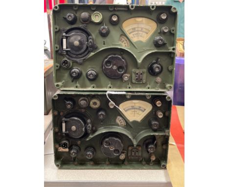 Two British Army R209 Mk 2 radio reception sets 