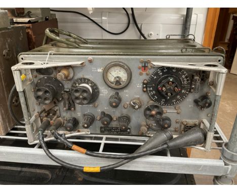 A WWII or later British Army wireless set no. 62 Mk 2 transceiver 