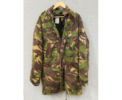 A Dutch army camouflage parka coat, circa 1990 