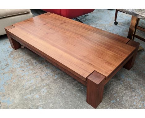 DE LA ESPADA SPECIAL BLACK WALNUT COFFEE TABLE, 120cm x 60cm x 25cm. 