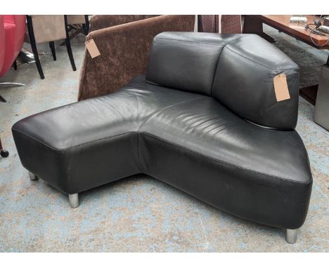 LEOLUX ARCHIPEL SOFA, by Hugo De Ruiter, 170cm x 150cm x 69cm, leather upholstered. 