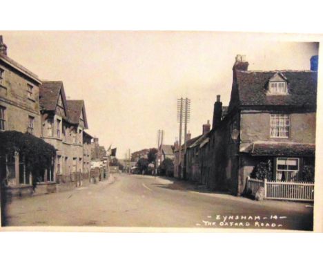 POSTCARDS - GLOUCESTERSHIRE  Approximately twenty-nine cards, including real photographic views of Oxford Road, Eynsham (by P