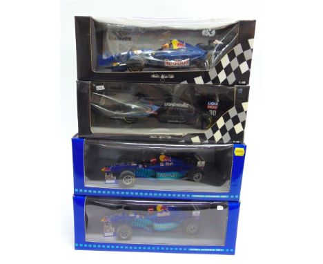 FOUR 1/18 SCALE SAUBER FORMULA 1 RACING CARS  comprising a Paul's Model Art Sauber C12 (J.J. Lehto); Paul's Model Art Sauber 