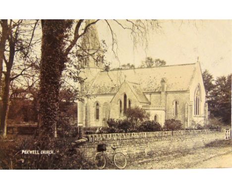 POSTCARDS - CHURCHES  Approximately 300 cards, mainly parish church exteriors, including real photographic views of Poxwell C