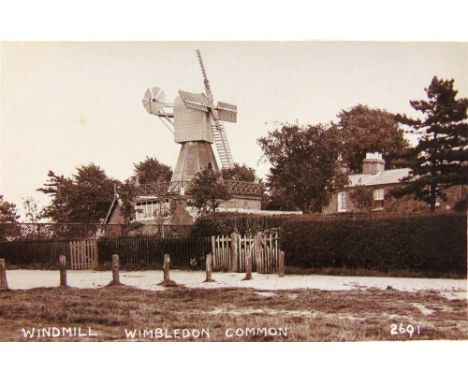 POSTCARDS - LONDON SUBURBS  Eighteen cards, including real photographic views of Hill Road, Wimbledon (two different, by Trim