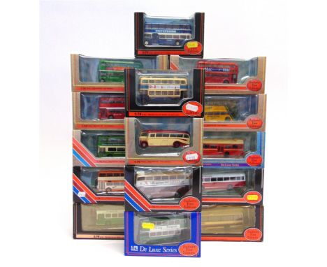 SEVENTEEN ASSORTED EXCLUSIVE FIRST EDITIONS 1/76 SCALE DIECAST MODEL BUSES  including a No.15002DL, Leyland National Mk I 'Br