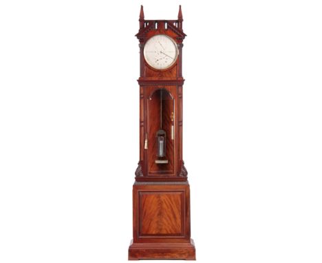 CLERKE. 1 ROYAL EXCHANGE, LONDON. No. 5050. A FINE VICTORIAN FLAMED MAHOGANY REGULATOR LONGCASE CLOCK The exceptional mahogan