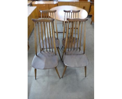 A set of four Ercol chairs
