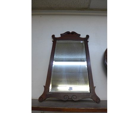 A George II style mahogany framed mirror