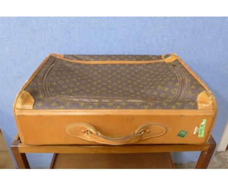 A vintage Louis Vuitton suitcase