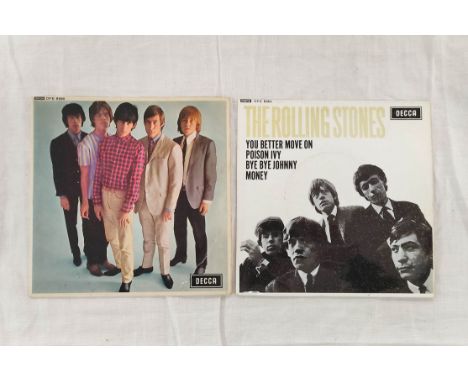 Two Rolling Stones picture sleeve singles to include The Rolling Stones Mono DFE 8590 on Decca and another DFE 8560 in Mono. 