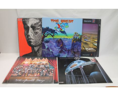 Collection of new pressing albums to include Rolling Stones Tattoo You, Yes The Quest, Def Leppard The Sparkle Lounge, Pink F