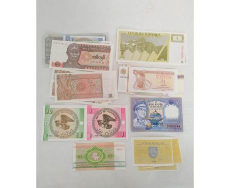 Banknotes- Pristine world banknotes predominantly comprising of Asian and Soviet Eastern block issues dating from the 1980s-2