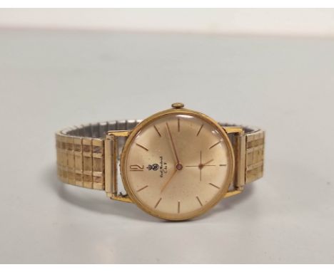 Football Interest- 1960s manual wind wristwatch presented by Real Madrid F.C with Real Madrid C de F stamped on dial. This wr