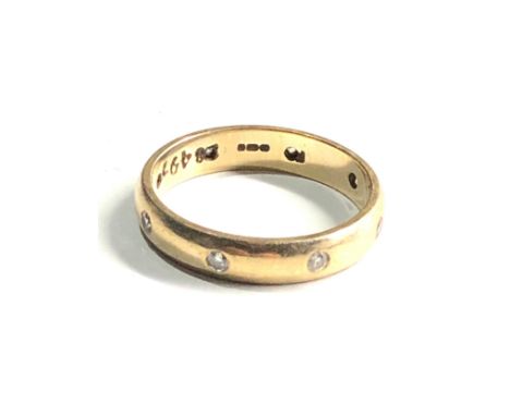 9ct gold vintage diamond eternity ring (2.8g) 