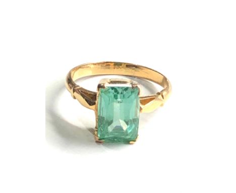 18ct gold vintage synthetic spinel dress ring (4.2g) 