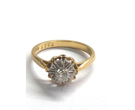 18ct gold diamond ring (3.6g) 