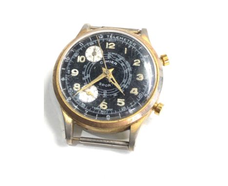 Vintage gents cimier sport chronograph wristwatch  working but no warranty given 
