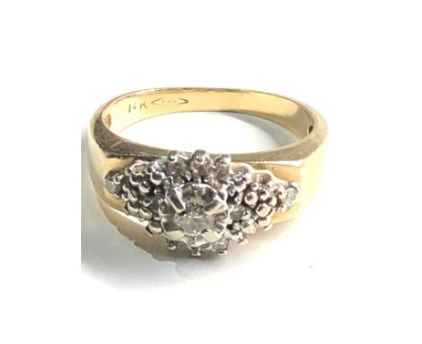 14ct gold vintage diamond  ring (5.2g) 