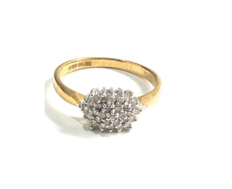 9ct gold diamond 0.25ct ring weight 2.5g 