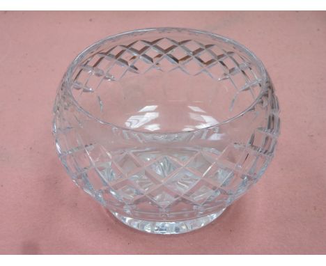 CARTIER GLASS FRUIT BOWL, STAMPED TO BASE, DIAMETER APPROXIMATELY 17cm