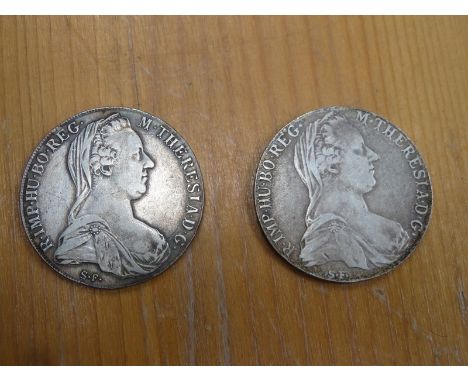 TWO 1780 's SILVER CROWNS