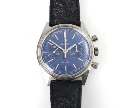             Armbanduhr "De Ville". Omega. Um 1970. Kaliber 860, Referenz-Nr. 145 017, Werk-Nr. 32832222. Mechanisches Werk mi