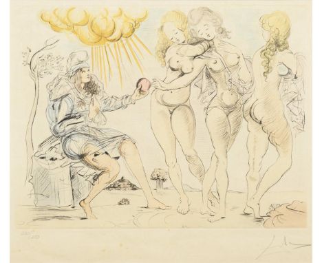                     DALI,             Salvador(1904 Figueres, Katalonien - 1989 ebd.)    Komposition mit drei FrauenaktenKolo