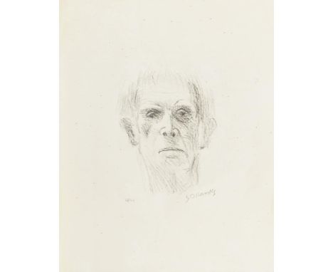                     MARCKS,             Gerhard(1889 Berlin - 1981 Burgbrohl)    Selbstbildnis auf JapanpapierLithographie. B