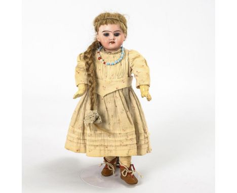 Kleines Porzellankopfmädchen. Armand Marseille. Kopfmarke: 1894 AM DEP Germany 5/0. Um 1894.             Biskuitporzellan, Ma