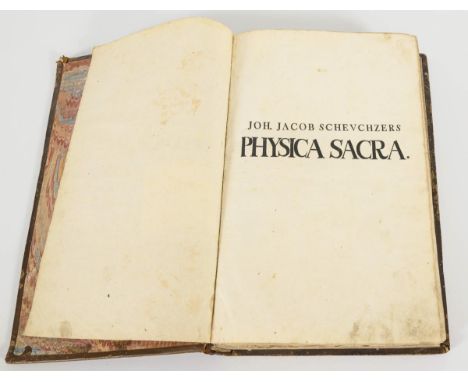                     SCHEUCHZER,             Johannes Jacobus(1672-1733)    "Kupfer-Bibel In welcher die Physica Sacra Oder Ge