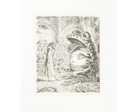                     WEBER,             Andreas Paul(1893 Arnstadt - 1980 Schretstaken)    "Grippaler Infekt"Lithografie. Im D